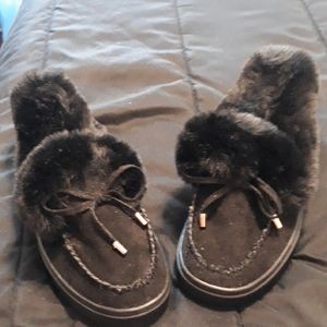 Faux Fur Moccasins